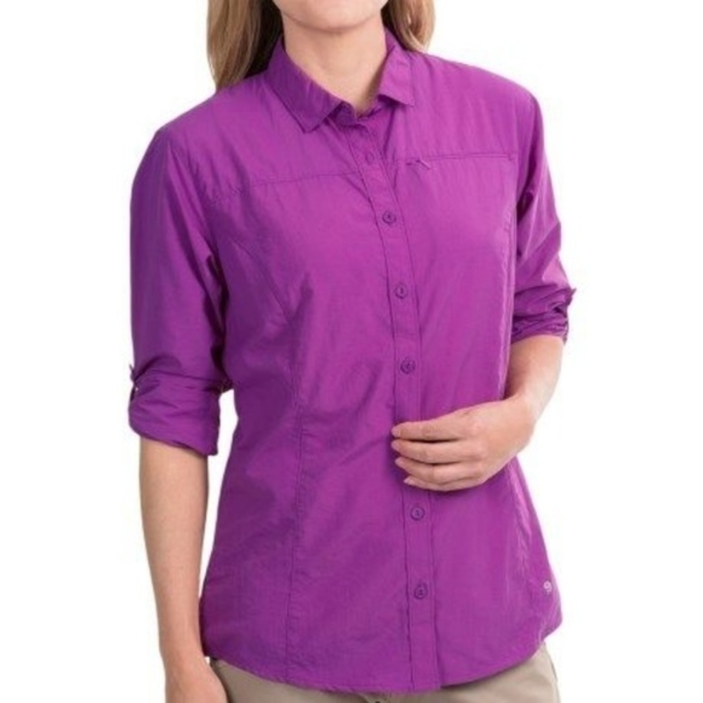 Mountain hardwear purple hiking shirt size XL